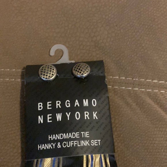 Chemise Homme Bergamo New York Vert Olive - Taille 17 36/37 - Occasion Très Bon état